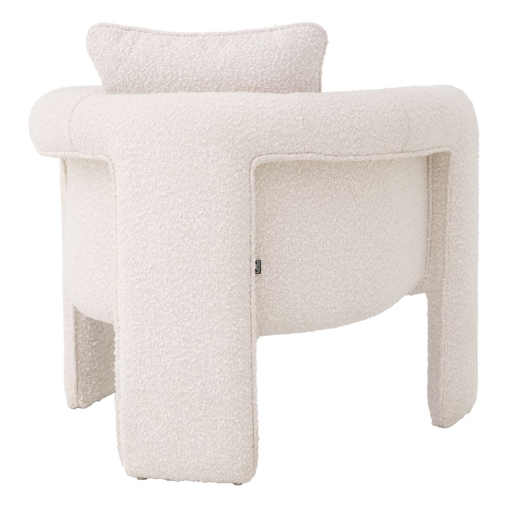 Fotoliu Toto Eichholtz tapitat cu Stofa Boucle Crem H68xL85xA77cm