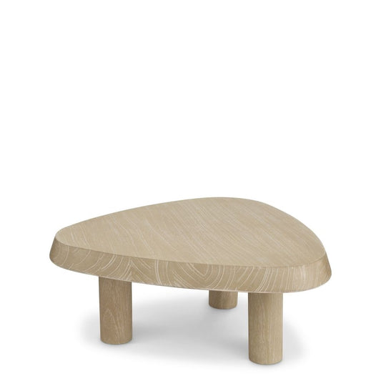 Masuta de cafea Asimetrica din Lemn de mindi Bej L63xH25cm Briel S