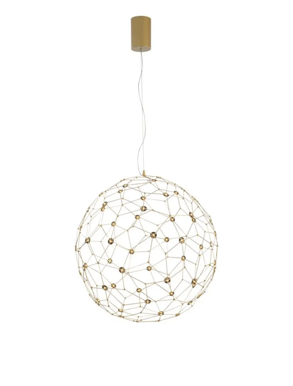 Pendul din Metal Auriu H310xL60cm IP20 21W 2651lm 3000k SOLE