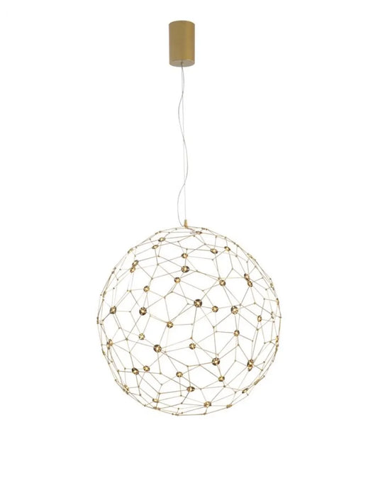 Pendul din Metal Auriu H310xL60cm IP20 21W 2651lm 3000k SOLE
