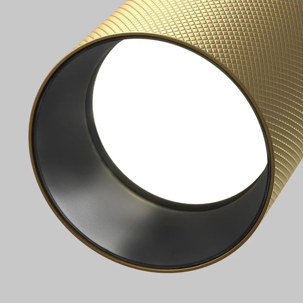 Spot incastrat din Aluminiu Negru/Auriu mat H14.1xD5.4cm 10W Artisan