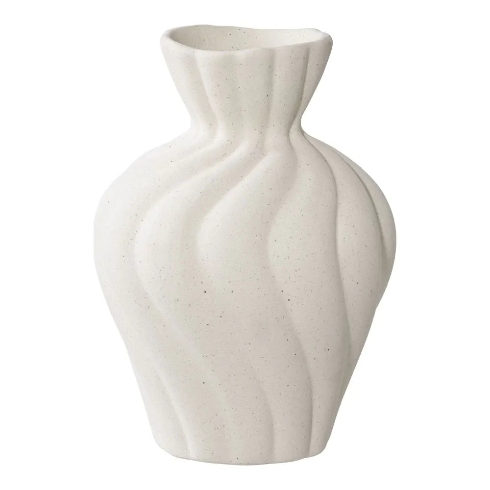 Set 2 vaze din Ceramica Alb H12/15xD9/11cm HN0878