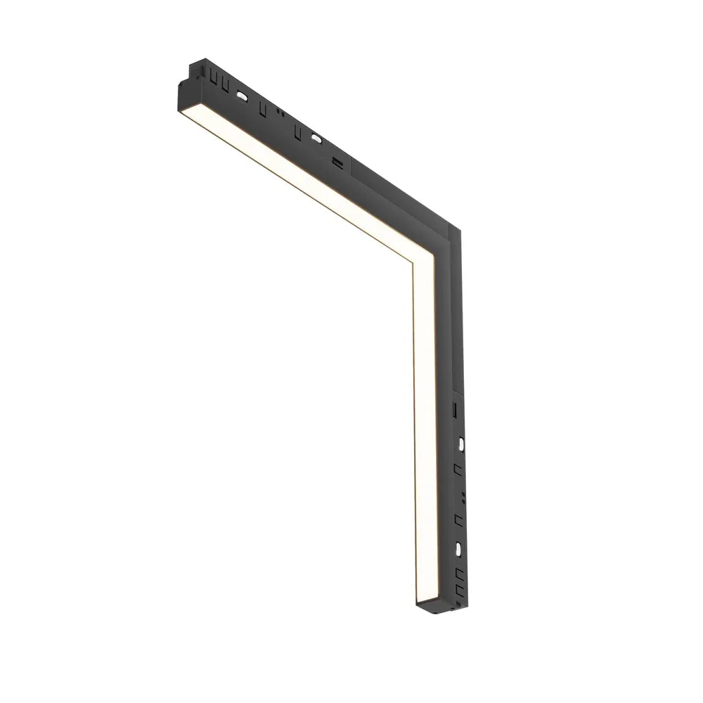 Spot pentru sina Exility incastrata din Aluminiu Negru H4xL32cm IP 20 24W 1230lm 3000k Basis