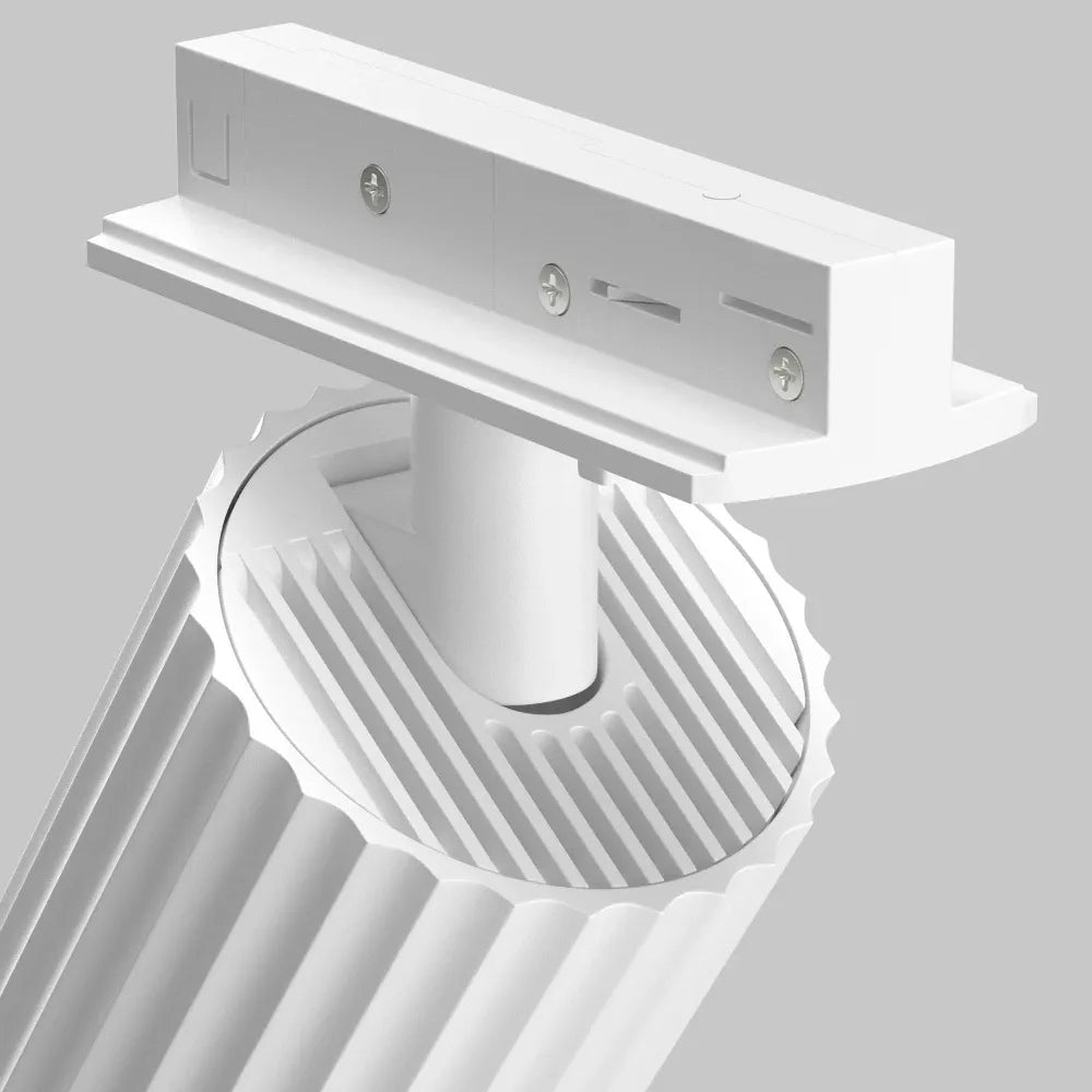 Spot pentru sina Unity din Aluminiu Alb H13.2xL10cm Calipso