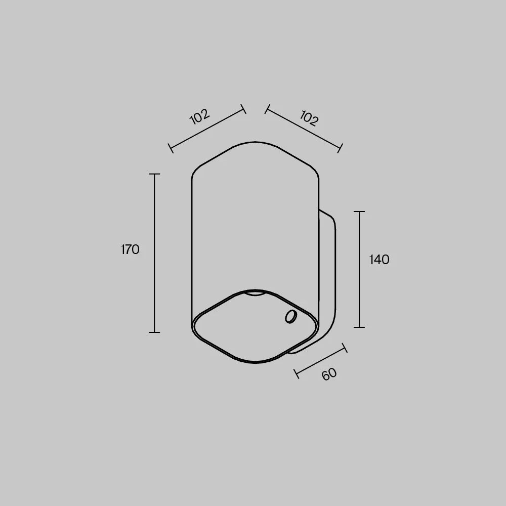 Aplica de perete din Metal Auriu H17xL12.4cm Maris
