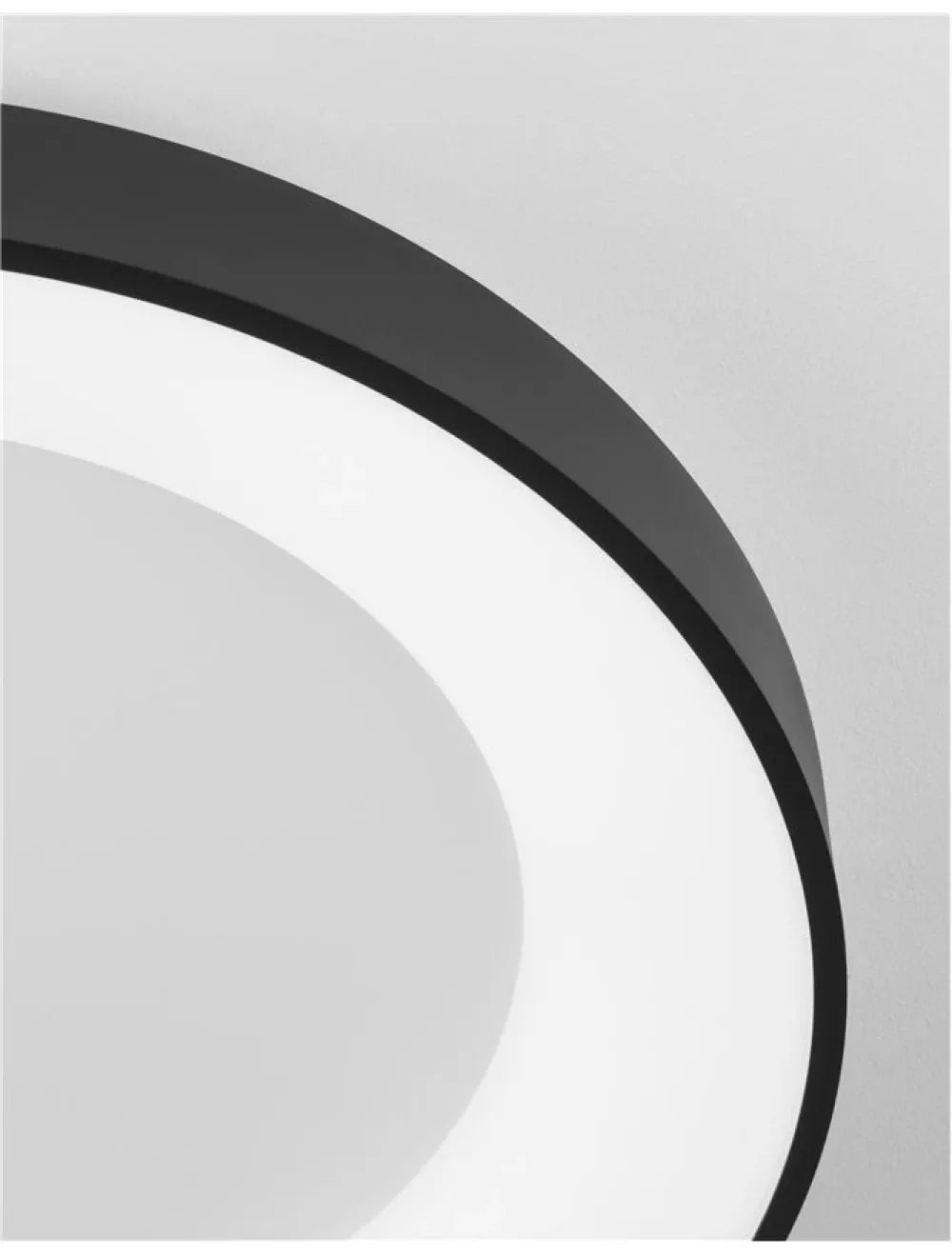 Plafoniera din Aluminiu Negru H9xL60cm IP20 50W 2864lm 4000k RANDO THIN