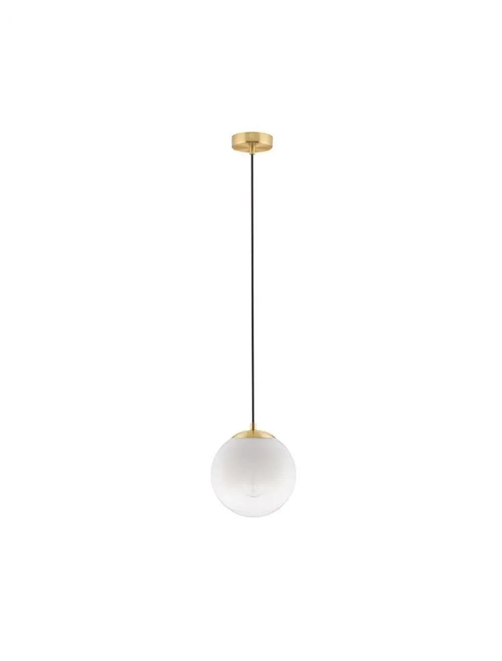 Pendul structura din Metal Auriu si abajur din Sticla Alb H120xL20cm IP20 VITA