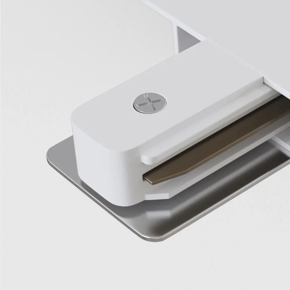 Element alimentare sina monofazata incastrata din Aluminiu Alb L12xH2cm Accessories for tracks Unity
