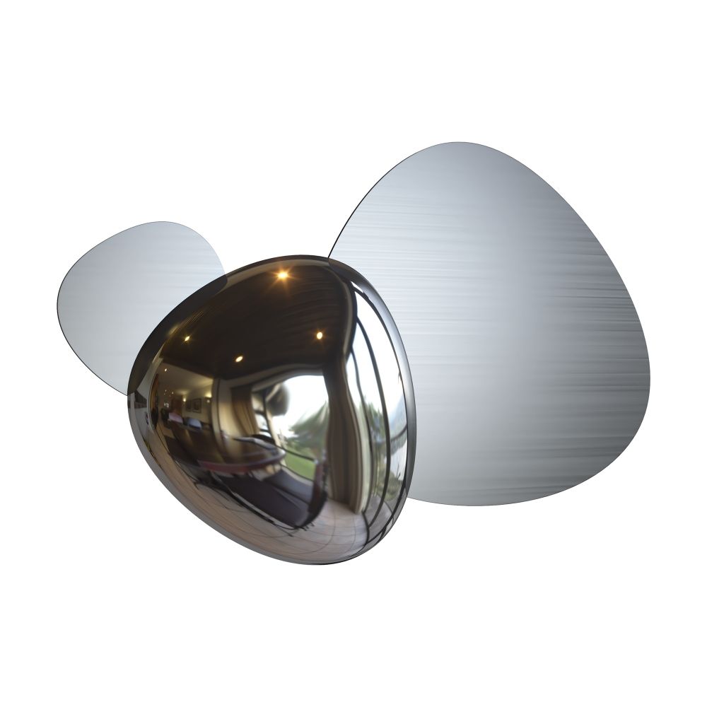Aplica de perete Otel inoxidabil Argintiu L8xH27cm Jack-stone