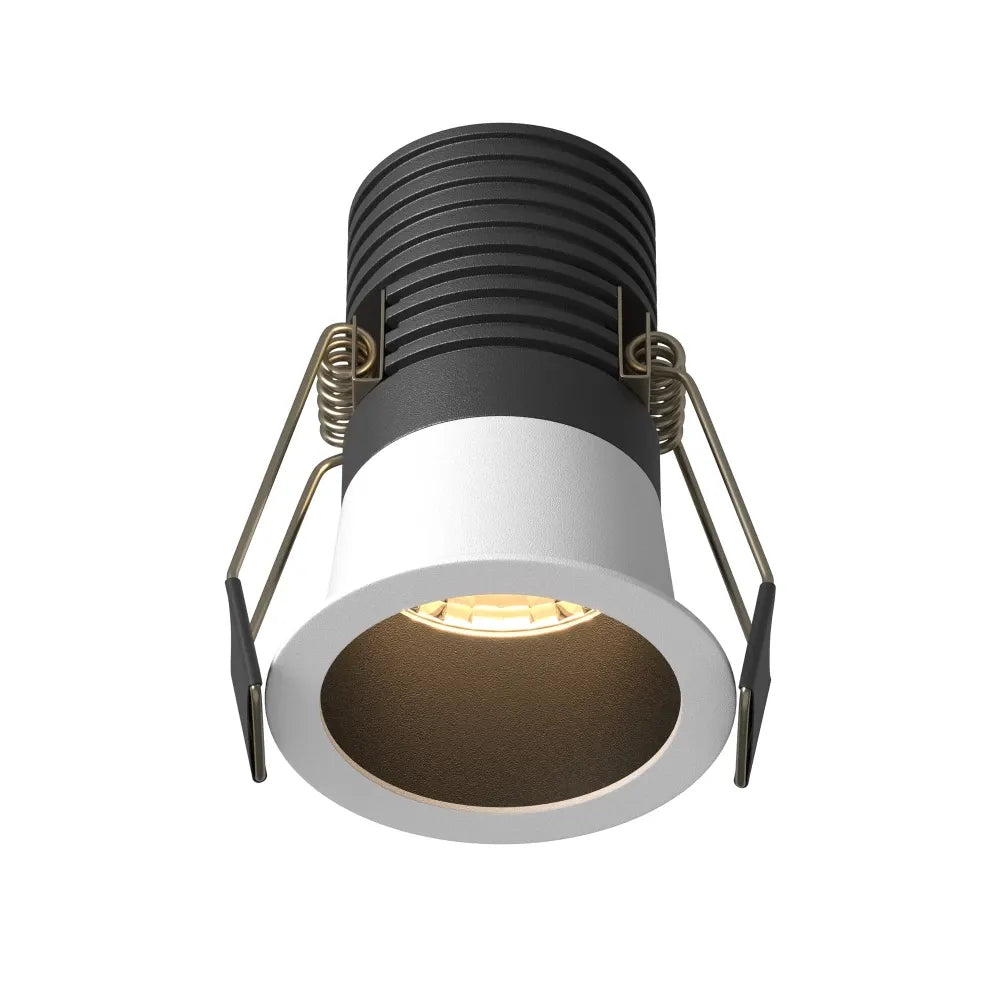 Spot incastrat din Aluminiu Negru/Alb H8.2xD6cm 9W 700lm 3000k Minor
