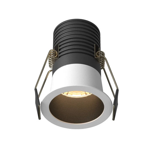 Spot incastrat din Aluminiu Negru/Alb H8.2xD6cm 9W 700lm 3000k Minor