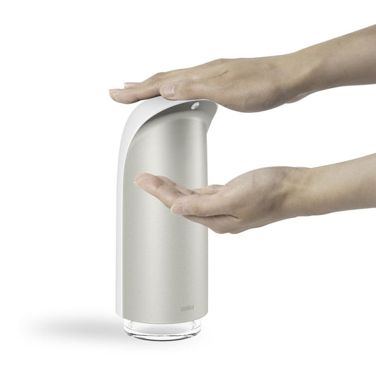 Dozator de sapun din Acrilic Alb Emperor H20xL10cm