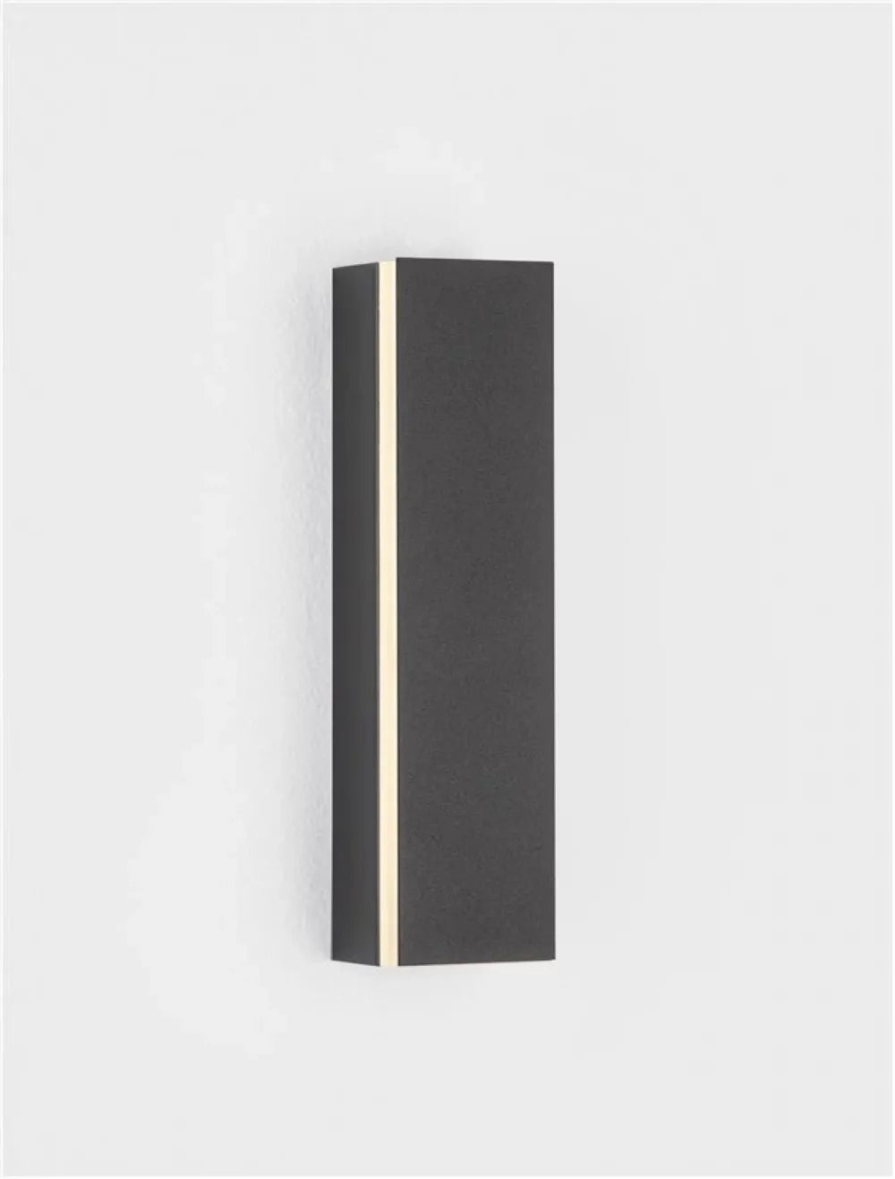 Aplica de perete din Aluminiu Negru H20xL5cm IP20 12W 600lm 3000k COLBY