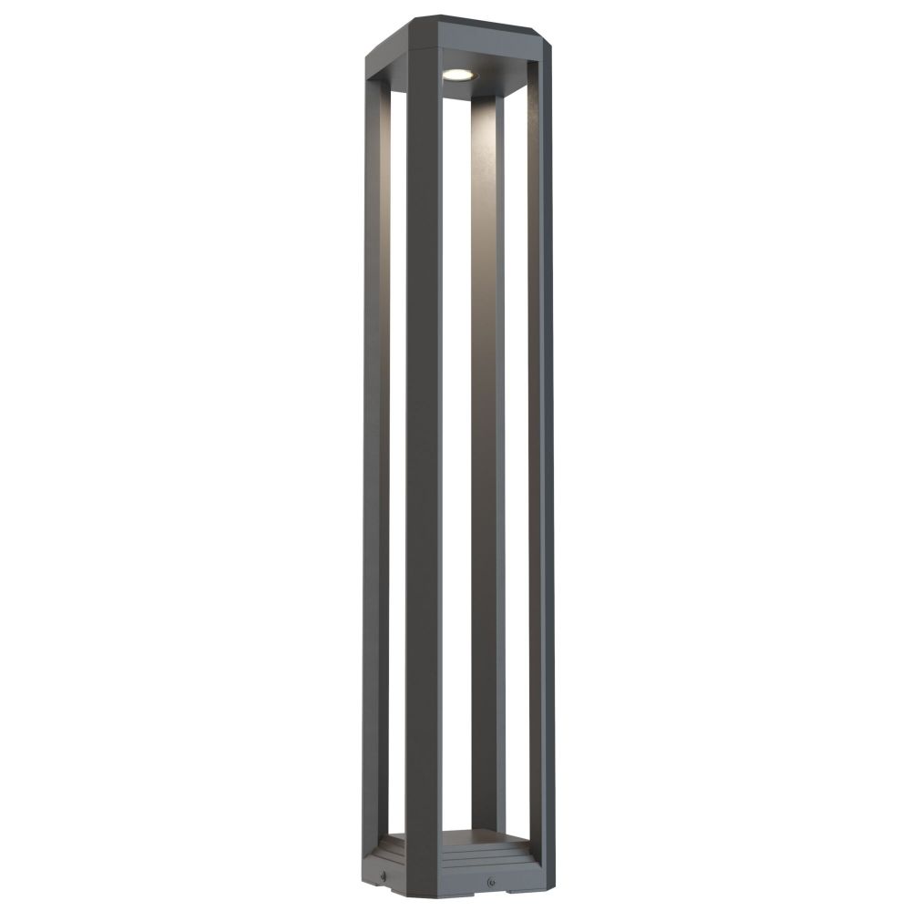 Stalp de iluminat pentru exterior din si Metal Gri L15xH80cm Royal Mile