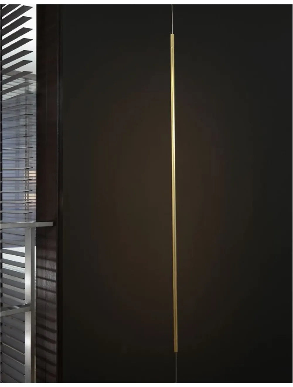 Pendul pana la podea din Aluminiu Auriu H300xL7cm IP20 20W 698lm 3000k ELETTRA