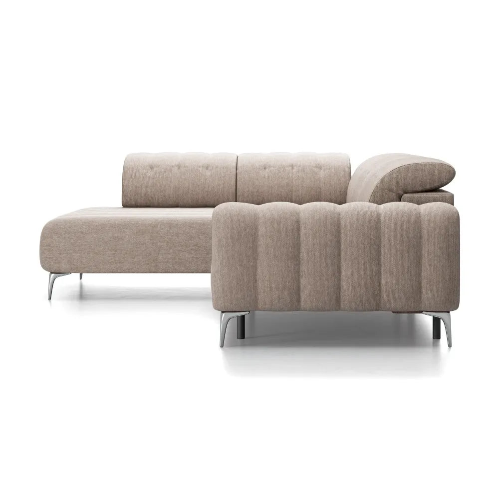 Coltar extensibil electric tapitat cu Stofa Bej inchis Padova II