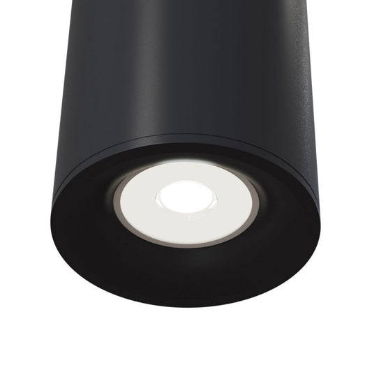 Spot aplicat din Aluminiu Negru D9xH12cm Alfa