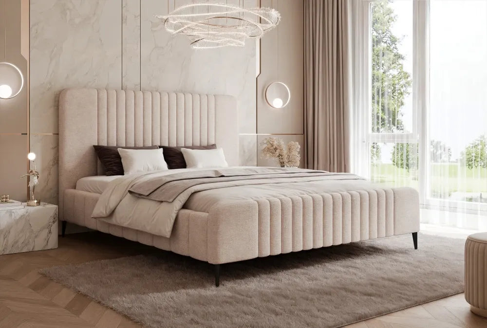 Pat 140 x 200 tapitat cu Chenille Perfect harmony Crem Sora