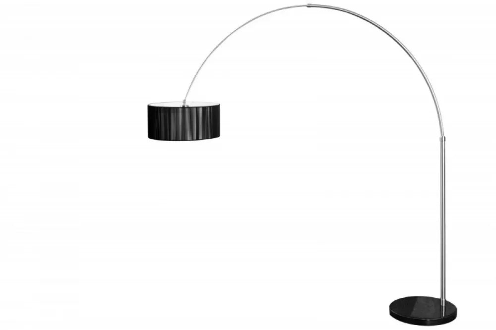 Lampa de podea din Marmura/Metal Negru si Textil Negru H225xL230cm Extenso