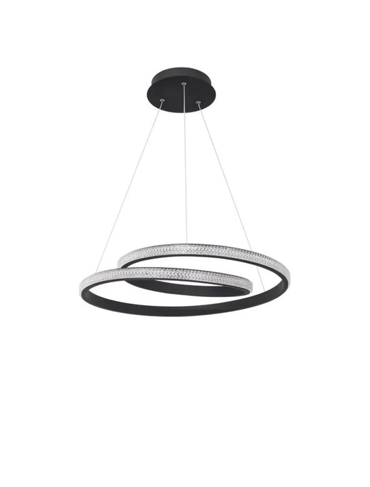 Lustra din Aluminiu Negru H120xL55cm IP20 25W 1900lm 3000k GRANIA