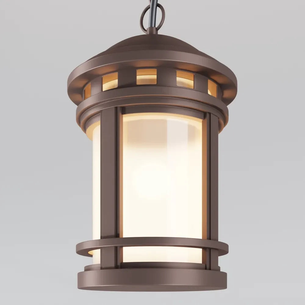 Pendul cu inaltime reglabila din Sticla Maro D18xH131cm Salamanca