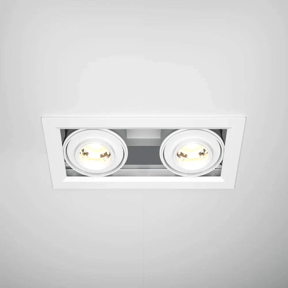 Spot incastrat din Aluminiu Alb H7.5xL19.4cm 20W Metal Modern