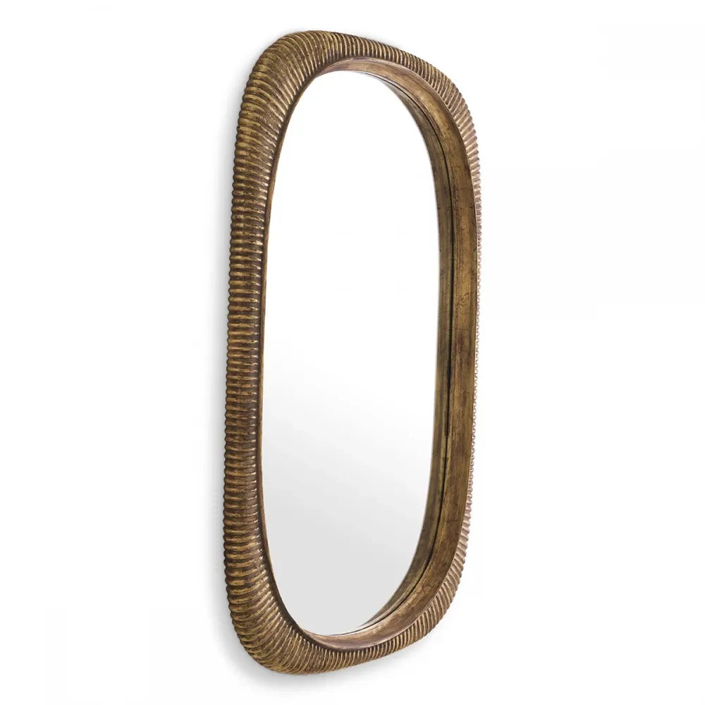 Oglinda cu rama din Lemn/Metal Auriu antichizat L95xH142cm Casimir Eichholtz