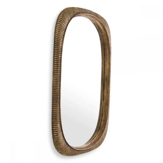 Oglinda cu rama din Lemn/Metal Auriu antichizat L95xH142cm Casimir Eichholtz