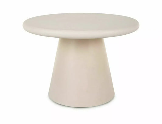 Masuta de cafea din MDF+Microciment Ecru D60xH40cm Aurora