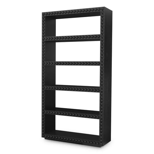 Biblioteca din Lemn de mindi Negru L120xH230.5cm Kenton Eichholtz