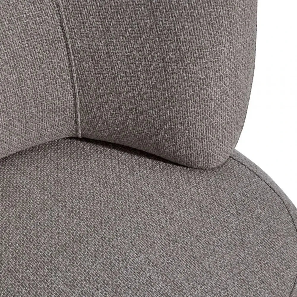 Scaun de exterior din Stofa Grej si Metal Alb L68xH78cm Mason Richmond interiors
