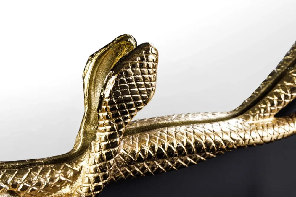 Oglinda cu rama din Metal Auriu H52xL50cm Snake L