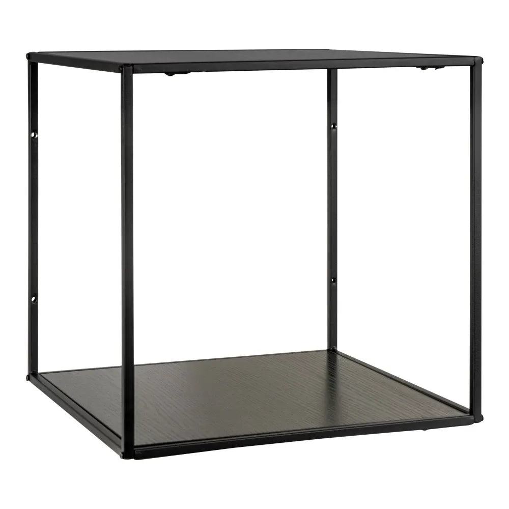 Raft de perete din PAL Negru si Metal Negru L36xH36cm Vita