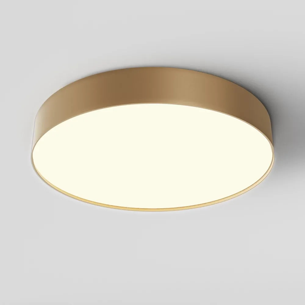 Plafoniera din Aluminiu Auriu mat H6xD40cm Zon