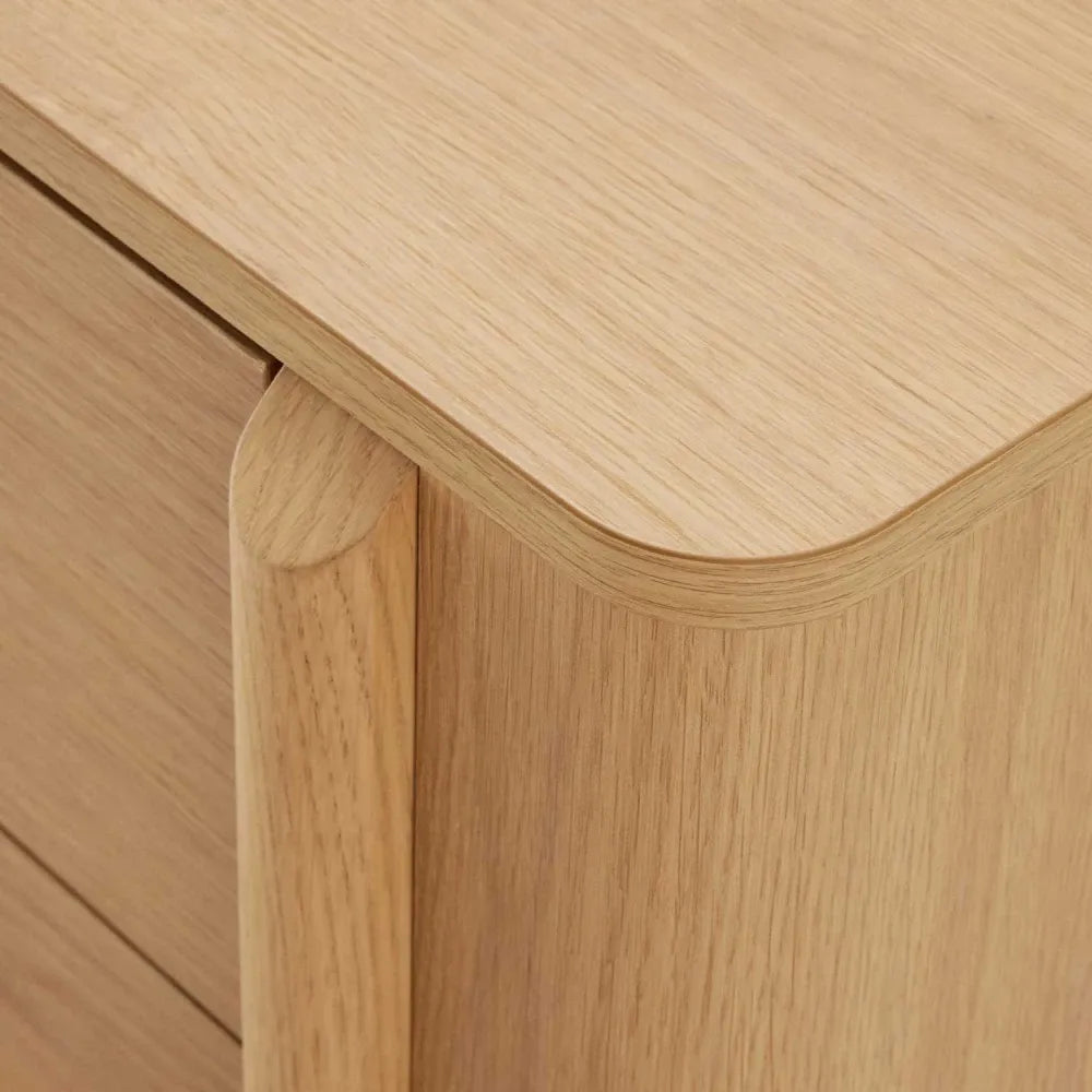 Noptiera cu sertare Sidney de culoare natural L60xH60cm