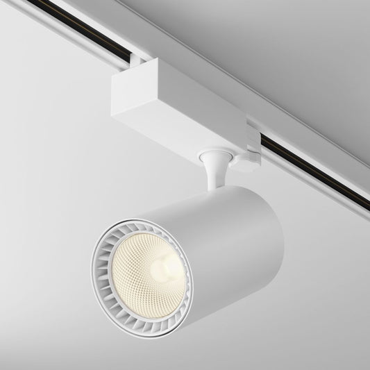 Spot pentru sina trifazata Trinity din Aluminiu Alb 20W 1500lm 3000k L14xH20cm Vuoro
