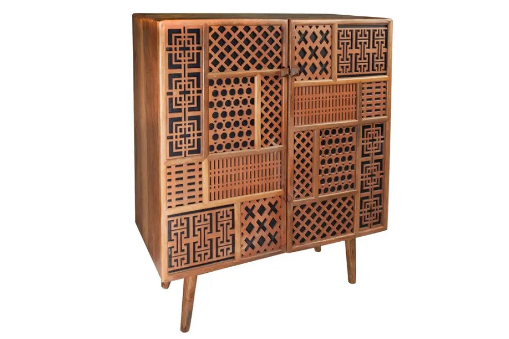 Dulap din Lemn de mango Maro L100xH120cm MARRAKECH