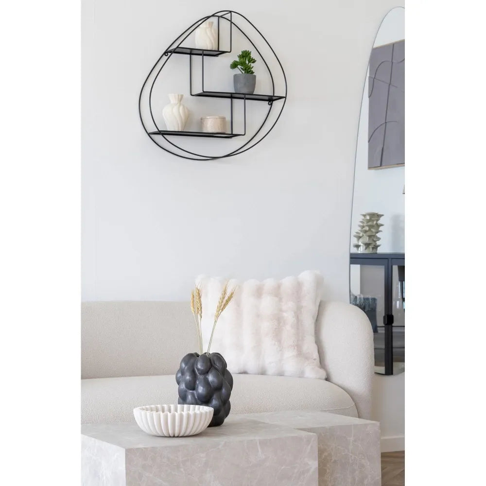 Perna decorativa din Blanita artificiala Alb 45x45cm Galena