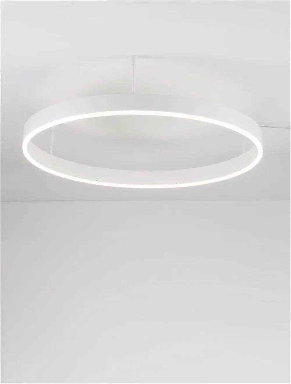 Plafoniera structura din Aluminiu Alb si abajur din Acrilic  H18xL80cm IP20 50W 4166lm 3000k MOTIF