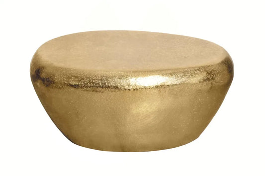 Masuta de cafea din Metal Auriu L75xH34cm Stone