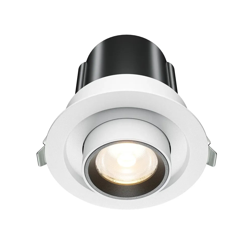 Spot incastrat ascuns din Aluminiu Alb H10xD9cm IP20 10W 780lm 3000k Downlight