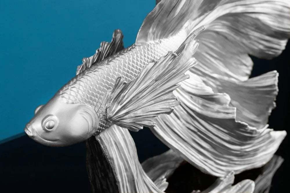 Statueta din Polirasina Argintiu H36xL32cm Crowntail