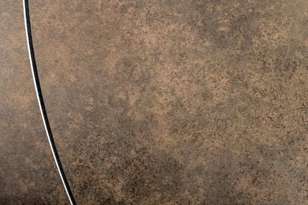 Masa extensibila din Ceramica Maro si Metal Bronz L130-190xH75cm Inception