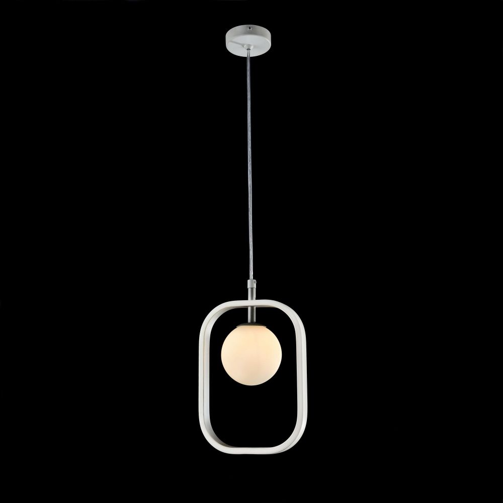 Pendul cu inaltime reglabila din Sticla Alb L18x5xH120cm Avola