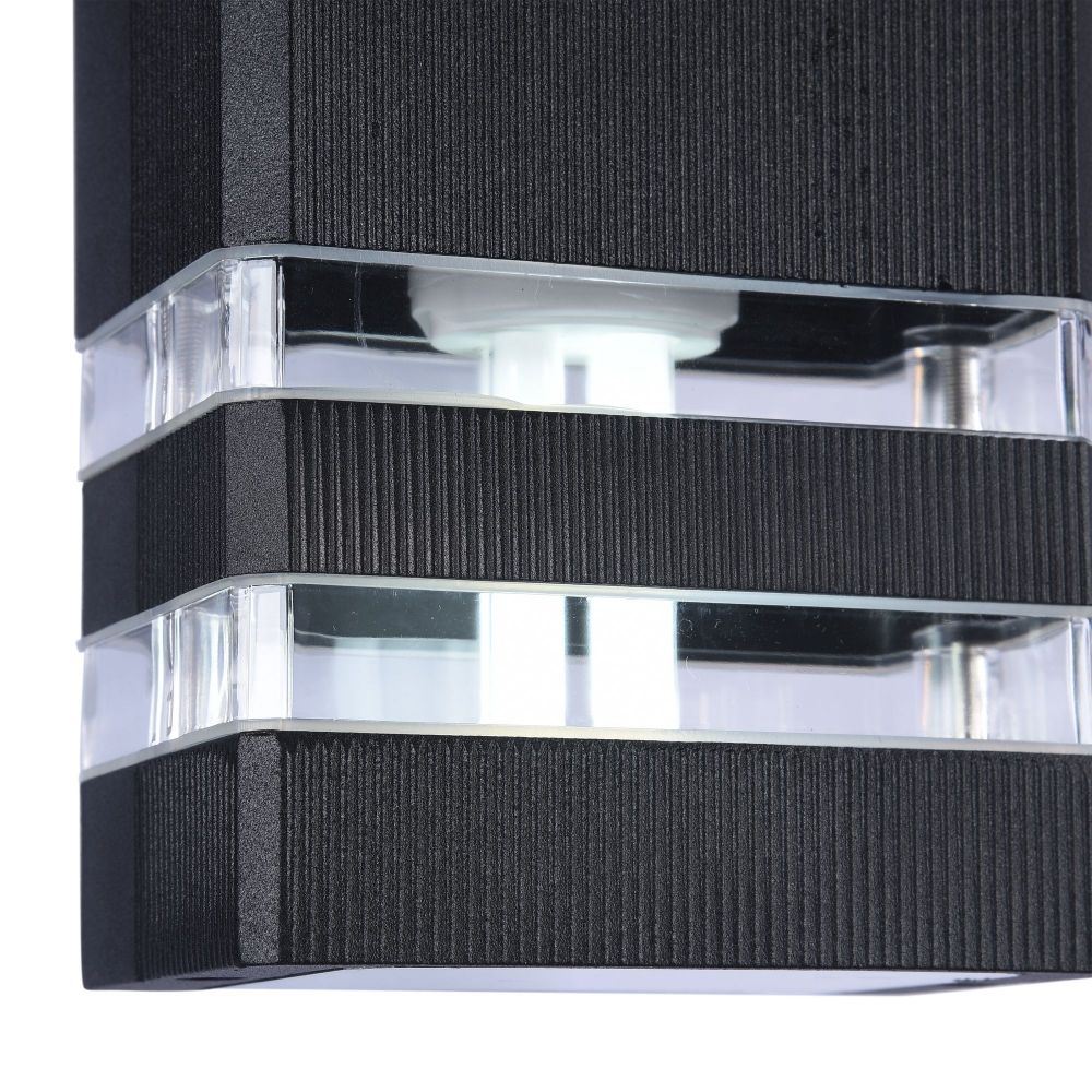 Aplica de perete pentru exterior din Sticla Transparent cu 2 becuri L11x10xH33cm Unter den Linden