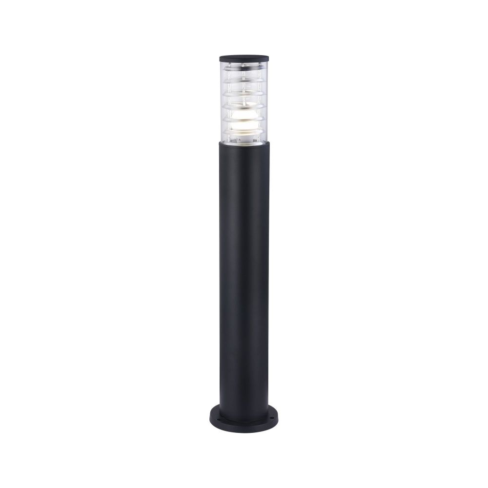 Stalp de iluminat pentru exterior din Sticla si Metal Negru D16xH80cm Bronx