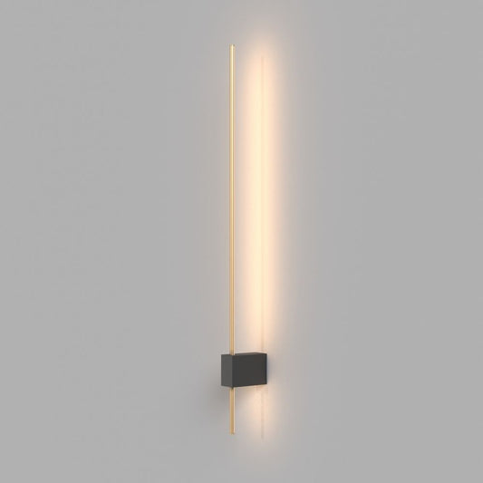 Aplica de perete Aluminiu Negru/Auriu L62xH3cm Pars