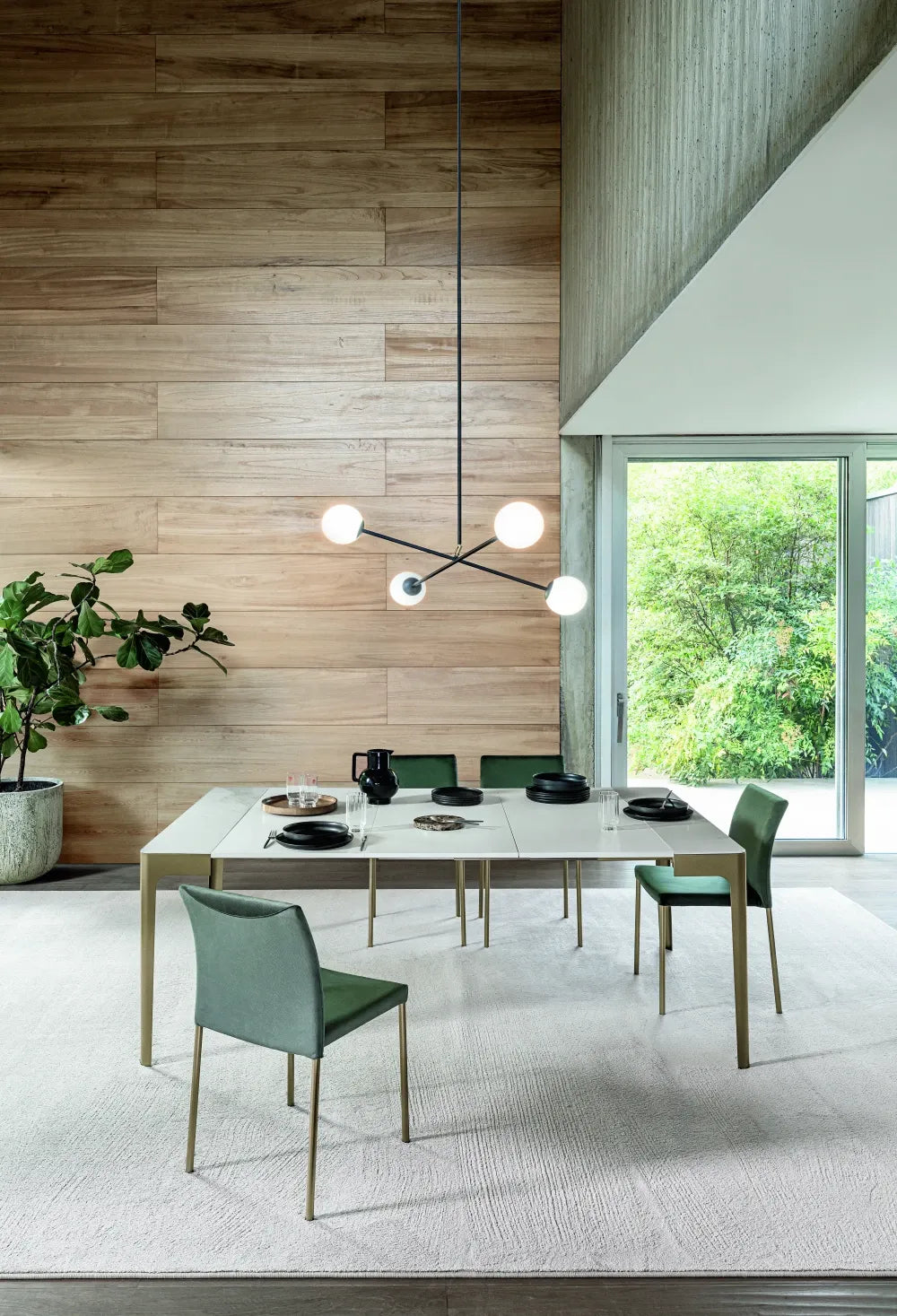 Consola extensibila premium Corner cu blat ceramic 90x48/200 cm