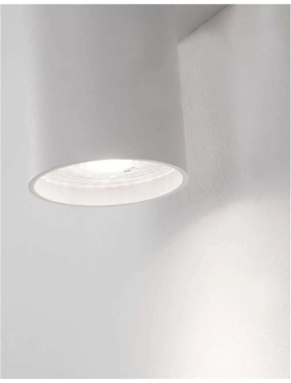 Aplica de perete din Aluminiu Alb H18xL5.6cm IP20 NOSA