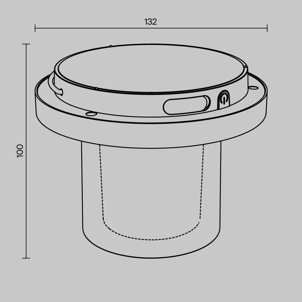 Spot exterior din Plastic Negru si Plastic Alb/Transparent H10xD13.2cm Lantra